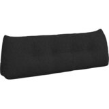 vidaXL Poglavni vzglavnik Črna 140 x 24 x 50 cm blago | Shoptok.si