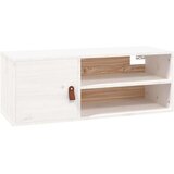  Stenska omarica bela 80x30x30 cm trdna borovina, (20740581) | Shoptok.si
