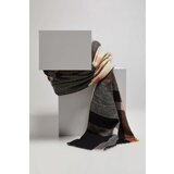 Marisse Peach Checkered Scarf | Shoptok.si