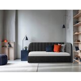 MID.YOU OBLAZINJENA POSTELJA 90 cm x 200 cm , les, tekstil, leseni material temno siva | Shoptok.si