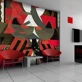  Tapeta - Art composition in red 200x154 | shoptok.hr