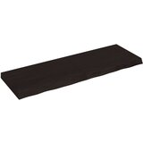 Maison Chic Stenska polica - Viseča Polica temno rjava 120x40x(2-6) cm trdna hrastovina, (21784849) | Shoptok.si