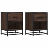  Noćni ormarići 2 kom boja hrasta 40x31x50 cm konstruirano drvo | shoptok.hr