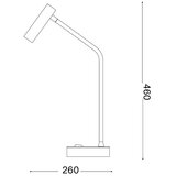 Ideal Lux - LED stona lampa EASY LED/3,5W/230V CRI 90 bela | Eponuda.com