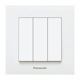 Panasonic Prekidač beli običan trostruki vijčani 10A 250V WKTC0015-2WH EU4 Karre Plus | Eponuda.com