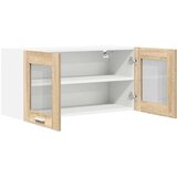 vidaXL viseći ormarić zidne riga sonoma hrast i bijela 80 x 31 x 40 cm | shoptok.hr