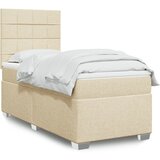  The Living Store Box spring postelja z vzmetnico krem 90x190 cm blago - Box Spring Postelja, (21496896) Cene