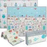 AIYAPLAY Zložljiva dvostranska igralna podloga za plazenje, 200 x 150 x 1,5 cm, večbarvna, (5000242164) | Shoptok.si