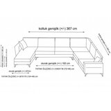 Atelier Del Sofa kristal rest 3+Corner+3 anthracite Slike