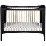 Troll nursery® otroška posteljica wave™ 60x120 black satin/wax | Shoptok.si