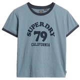Superdry Majice s kratkimi rokavi T-shirt ajusté Beach Graphic Modra Cene