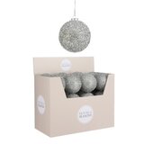 Dekordom novogodišnja dekoracija - hanging ball 10cm 1101098 - silver - edl ( 041352 ) | ePonuda.com