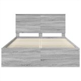  Konstrukcija postelje z vzglavjem Siva Sonoma 160 x 200 cm, (5000104016) | Shoptok.si