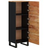  Visoka komoda s 3 vrata 40x33x110 cm od drva bagrema i željeza | shoptok.hr