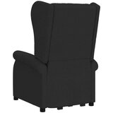  Fotelja na podizanje od tkanine crna | shoptok.hr