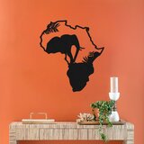WALLXPERT Afrika - M363 Crni Dekorativni Metalni Zidni Pribor | Eponuda.com