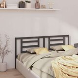  Uzglavlje za krevet sivo 186 x 4 x 100 cm od masivne borovine Cijene