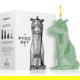 54 Celsius PyroPet DREKI (Dragon) ukrasna svijeća III. Sage Green 17,8 cm | shoptok.hr