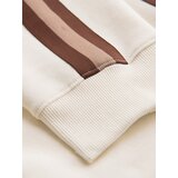 Ombre Men's sweatpants with piping and ribbing on the legs - cream | ePonuda.com