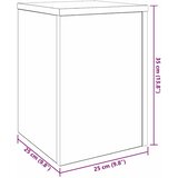  Stalak za biljke 2 pcs Crni hrast 25 x 25 x 35 cm | shoptok.hr