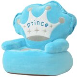 vidaXL Plišana dječja fotelja s natpisom Prince plava Cijene