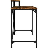  Radni stol boja dimljenog hrasta 100x50x90 cm drvo i željezo | shoptok.hr