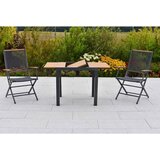 Gardenson SET ZA BALKON ITANOS kovina, umetna masa barve grafita, naravne barve | Shoptok.si