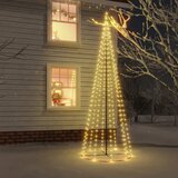 vidaXL Novoletna jelka stožec 732 toplo belih LED lučk 160x500 cm | Shoptok.si