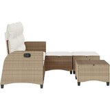  3-dijelni set vrtnih sofa od poliratana s jastucima bež L | Eponuda.ba