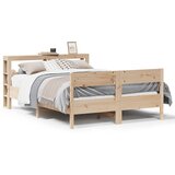 Maison Chic Posteljni okvir - Dvoposteljna postelja - Zakonska postelja brez vzmetnice 150x200 cm trdna borovina-J10931, (21776067) | Shoptok.si