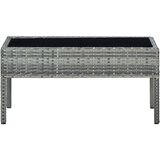  Vrtni stol sivi 75 x 40 x 37 cm od poliratana | Eponuda.ba