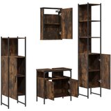  4-dijelni set kupaonskog namještaja boja hrasta drveni | shoptok.hr