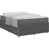  Krevetna konstrukcija Tamno siva 160 x 200 cm tkanina | shoptok.hr