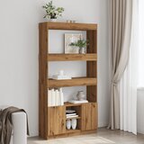 vidaXL Visoka komoda boja hrasta artisan 92x33x180cm konstruirano drvo Cijene