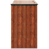  Kutija za spremanje u vrtu Smeđa 214 x 82 x 132 cm Čelik | shoptok.hr