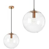 Toolight Staklena stropna svjetiljka Lassi 20 cm Ružičasto zlato | shoptok.hr