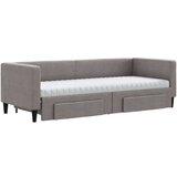  Izvlečna dnevna postelja s predali taupe 80x200 cm blago, (20787962) | Shoptok.si