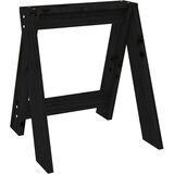  Stolci 2 kom crni 40 x 40 x 45 cm od masivne borovine | shoptok.hr