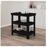  Radni stol crni 78 5 x 50 x 80 cm od masivne borovine | shoptok.hr