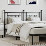 Maison Chic kovinsko posteljno vzglavje - vzglavna omarica - nočna omarica črno 180 cm, (21704388) | Shoptok.si