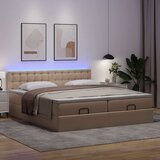  Okvir kreveta s madracima cappuccina 180x200cm umjetna koža | shoptok.hr