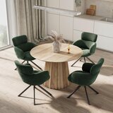 Bessagi Home Naslanjač Liora, Zelena, Vrtljiv | Shoptok.si