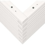  Vrtno cvetlično korito belo 110x40x45,5 cm trdna borovina | Shoptok.si