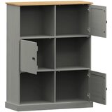  Regal za knjige VIGO sivi 90x35x114,5 cm od masivne borovine | Eponuda.ba