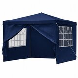 Lean Toys Vrtni paviljon, komercialni šotor s 4 stranskimi stenami, modra, 3x3 m | Shoptok.si
