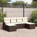  Set sofe 6 kom. Bež i svijetlo poliratan 124 x 62 x 85 cm | shoptok.hr