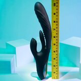 Playboy Brzi Zeko - akumulatorski vibrator s klitorisom (crni) | shoptok.hr