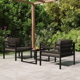  3-dijelna vrtna garnitura s jastucima aluminijska antracit | shoptok.hr