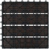  Pločice za trijem 22 kom 30 x 30 cm 2 m² WPC tamnosmeđe | shoptok.hr