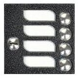Tesla 4FN 231 02.2 / F - modul 4 natis. TT KARAT, 2-BUS, srebrna, 4 nom., Z Cene